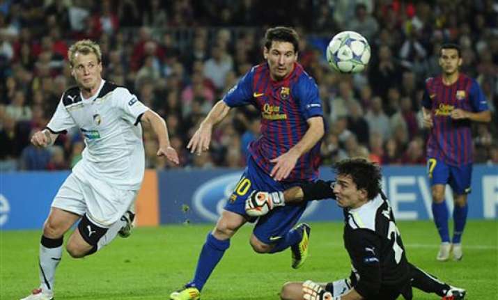 barca sets club record with viktoria plzen win