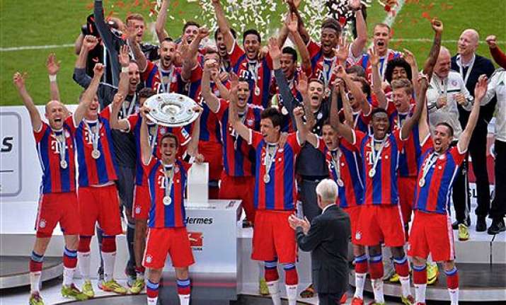 bayern munich celebrates 24th german title league win