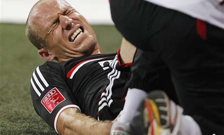 bayern s robben injures ankle in preseason match