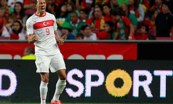 bulut scores twice as turkey upsets portugal 3 1