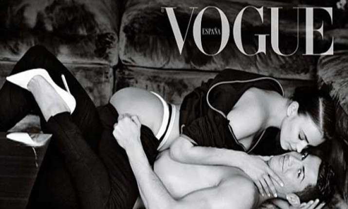 cristiano ronaldo and irina shayk appear semi nude for vogue