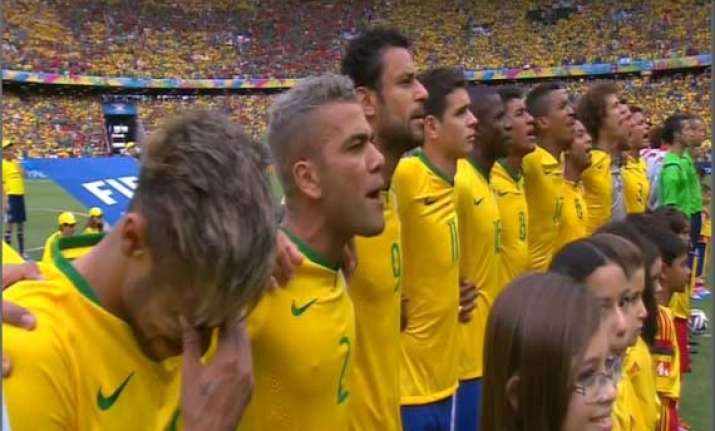 fifa world cup when national anthem made neymar cry
