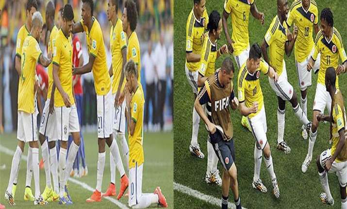 fifa world cup brazil faces upbeat colombia in quarter final