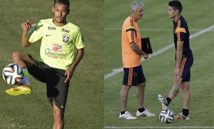 fifa world cup neymar and rodriguez to duel in world cup