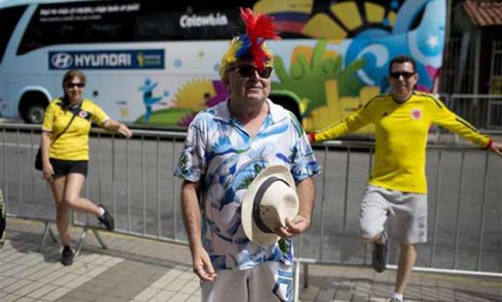 fifa world cup travel weary colombians keep party going in