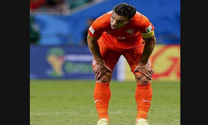 fifa world cup robin van persie s misses nearly cost dutch