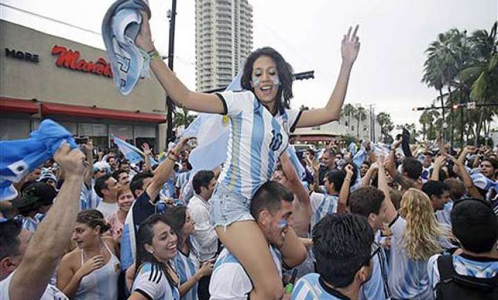 fifa world cup argentina soccer fans delight in final berth