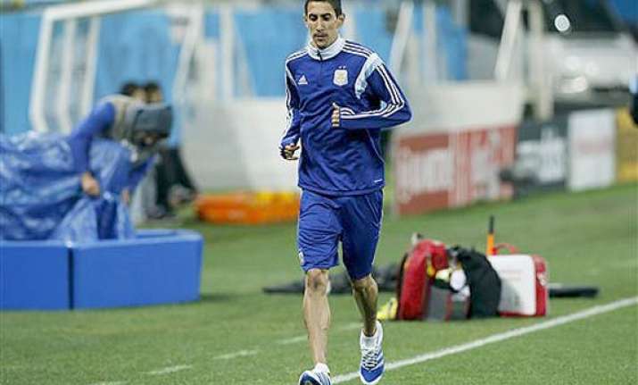 fifa world cup di maria racing time to be fit for world cup