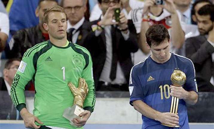 fifa world cup lionel messi wins award as best player