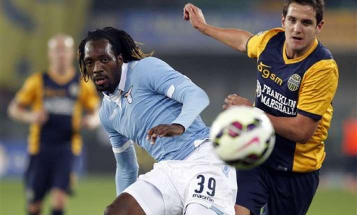 lazio draws 1 1 at hellas verona in serie a