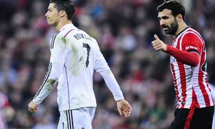 real madrid loses 1 0 at bilbao puts liga lead in jeopardy