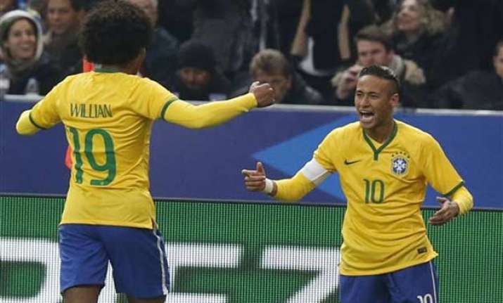 neymar and willian shine as brazil beats france 3 1