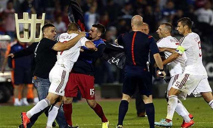 uefa to investigate serbia albania violence