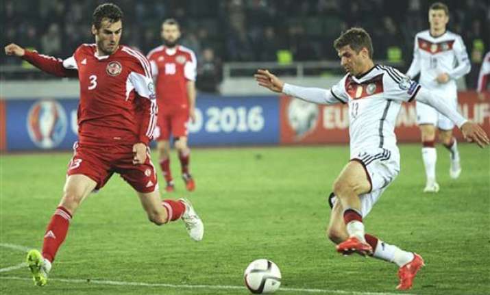 germany beats georgia 2 0 away in euro qualifier