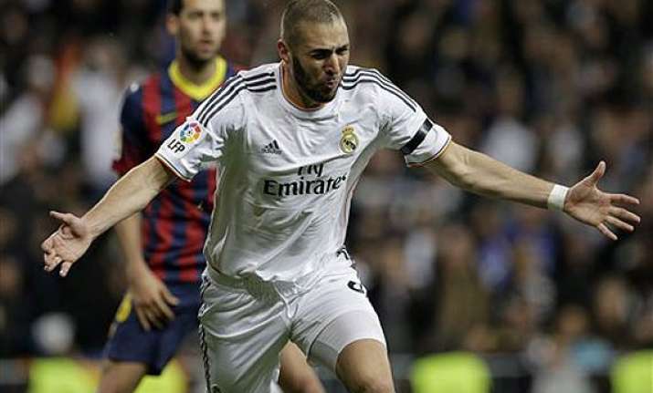 karim benzema the real madrid striker on a different pitch.