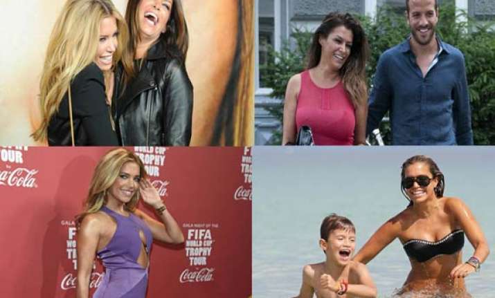 know the girl friend and ex wife of footballer rafael who