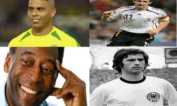 know the top five goal scorers in the history of football