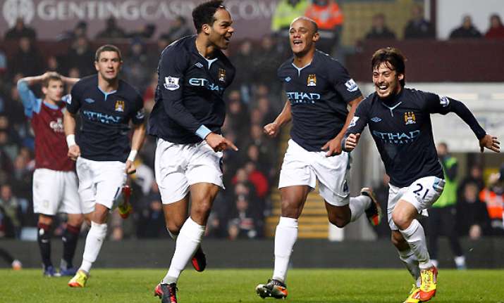 lescott grabs winner for man city at villa