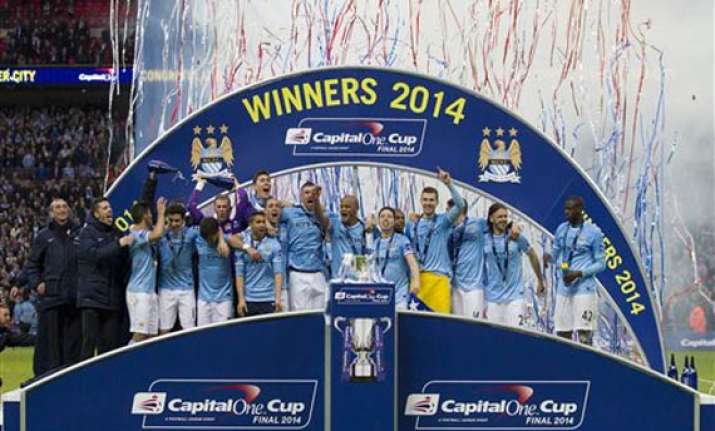man city beats sunderland 3 1 in league cup final