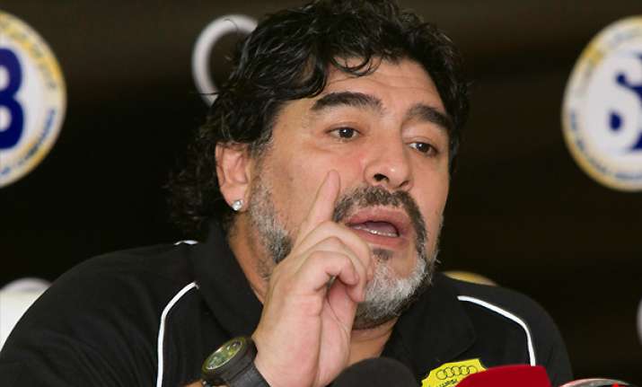 maradona fined over feud with rival coach