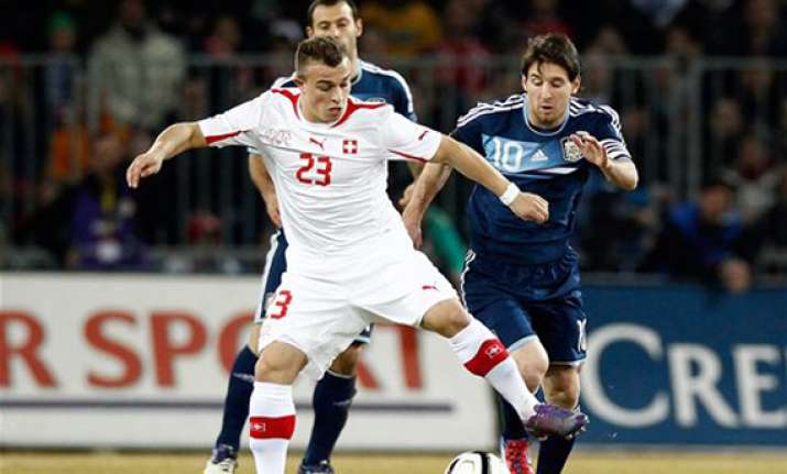 messi scores 3 argentina beat switzerland 3 1