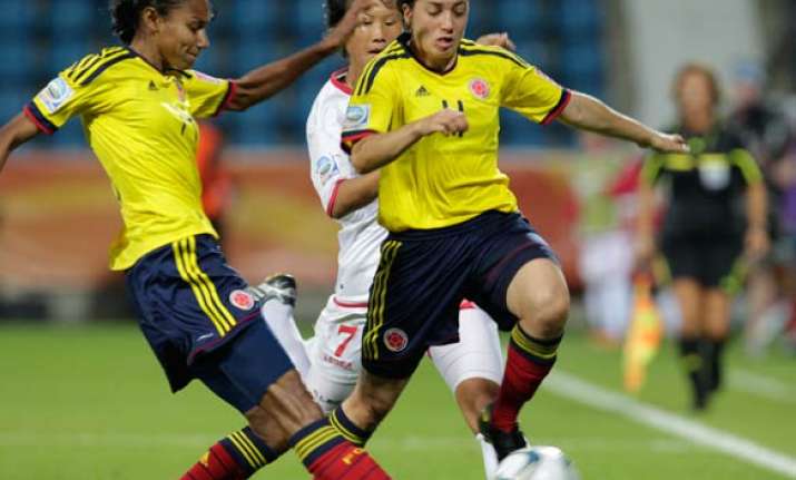 nkorea colombia draw 0 0 at women s world cup