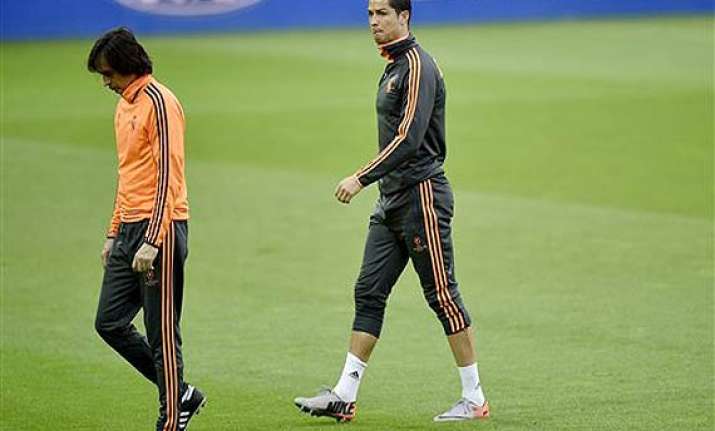 ronaldo returns to practice before bayern match