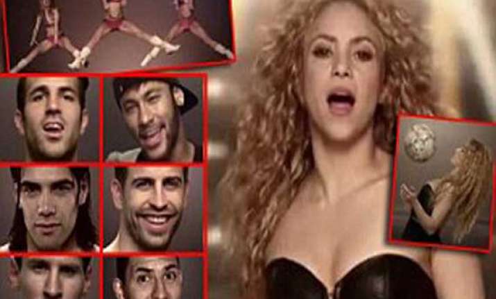 shakira releases video for 2014 world cup featuring gerard