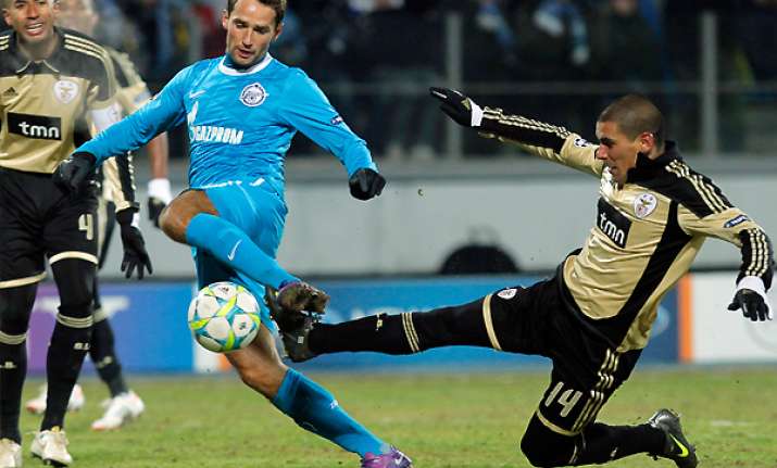 shirokov scores twice as zenit downs benfica 3 2
