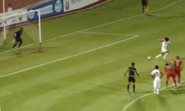 uae player in trouble for backheeled penalty