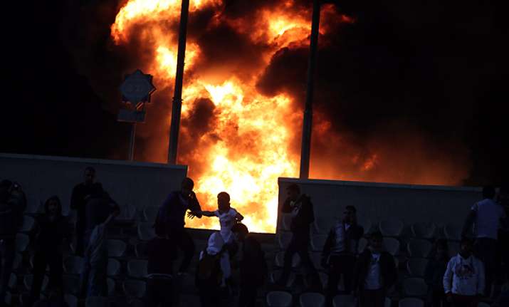 egyptian soccer fans stampede after game 74 dead