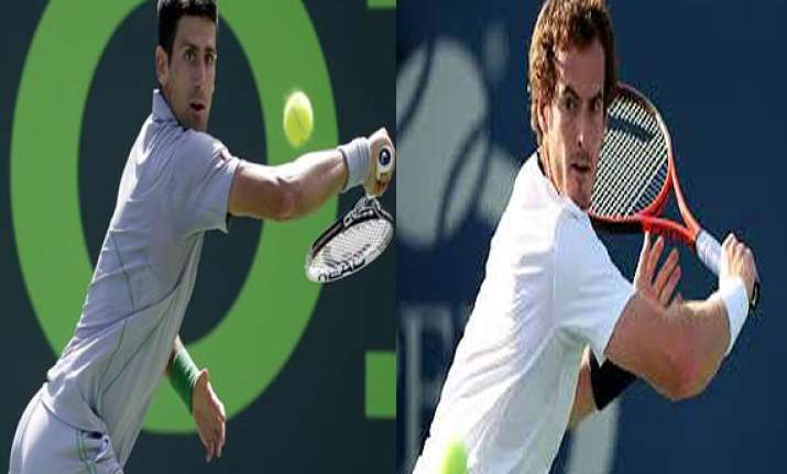 andy murray novak djokovic to meet again at key biscayne.