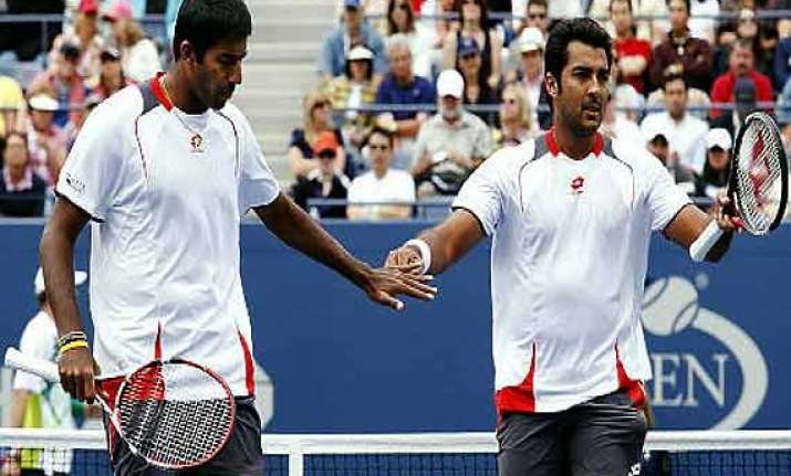 bopanna qureshi suffer first round defeat in us open