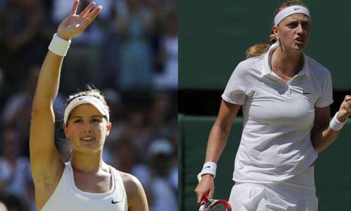 bouchard 2011 champ kvitova reach wimbledon final
