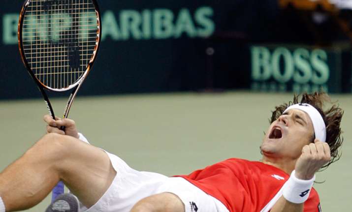davis cup spain beats us serbia downs sweden