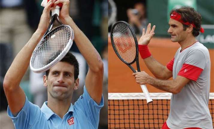 djokovic federer reach french open 4th round