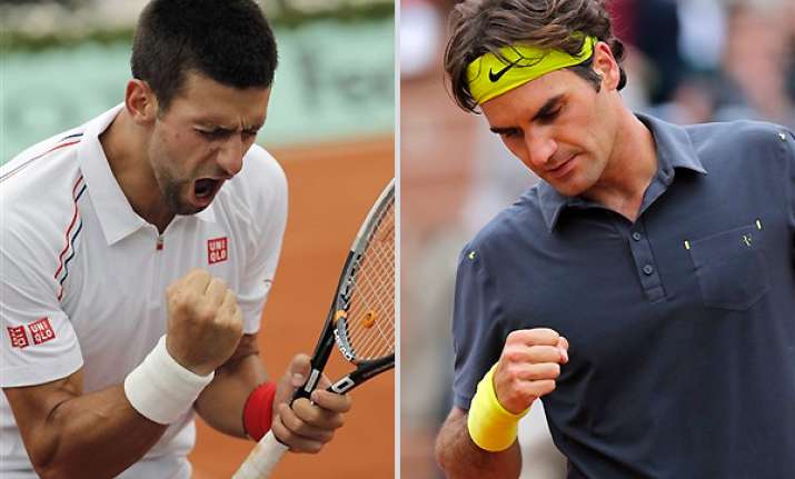 djokovic federer come back set french rematch