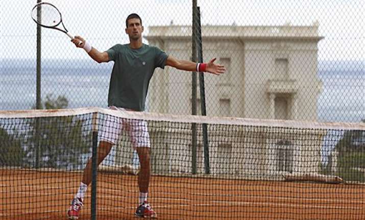 djokovic prepares to strike a blow at monte carlo