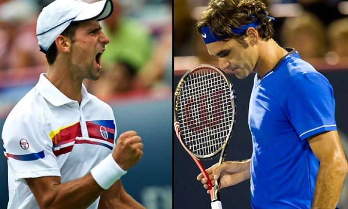 djokovic wins federer out in rogers cup