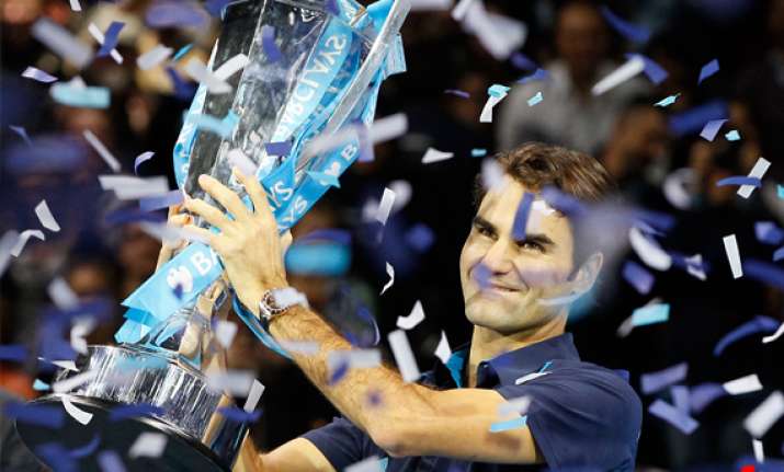 federer beats tsonga to win 6th atp finals title