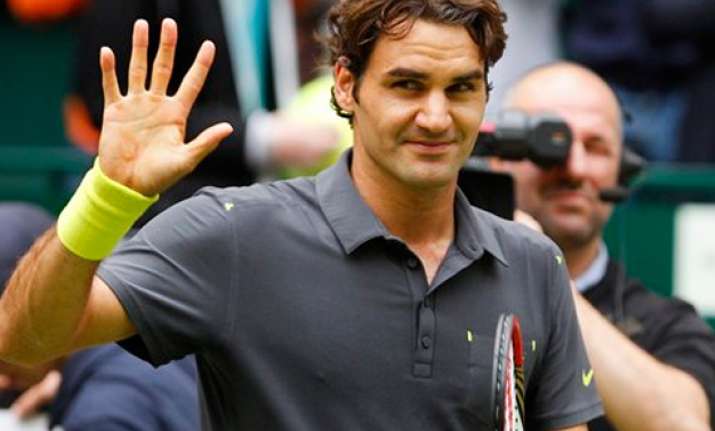 federer reaches 7th halle final faces haas