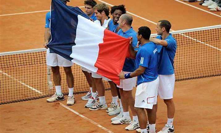 france beats germany to reach davis cup semifinals