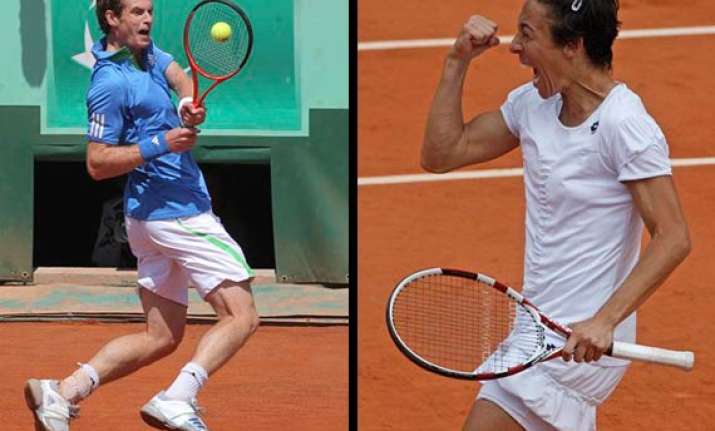 french open andy murray enters qf schiavone enters semifinal