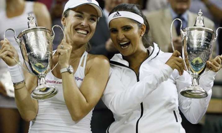 wimbledon 2015 sania mirza seals historic doubles crown