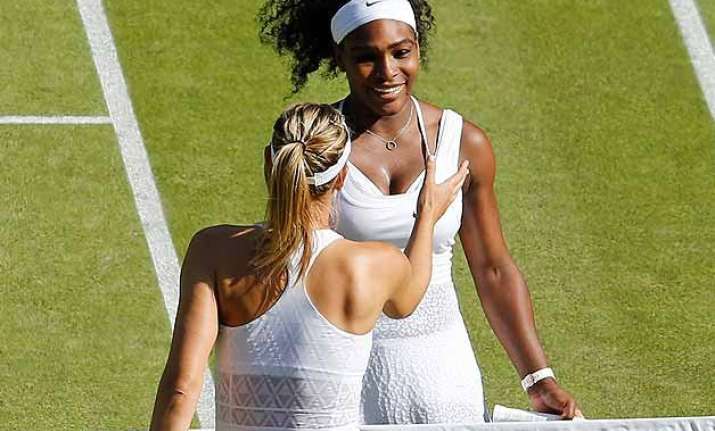 serena williams beats maria sharapova in 2 sets to reach