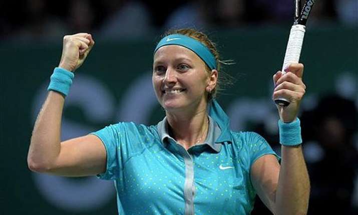 wta finals petra kvitova beats maria sharapova 6 3 6 2