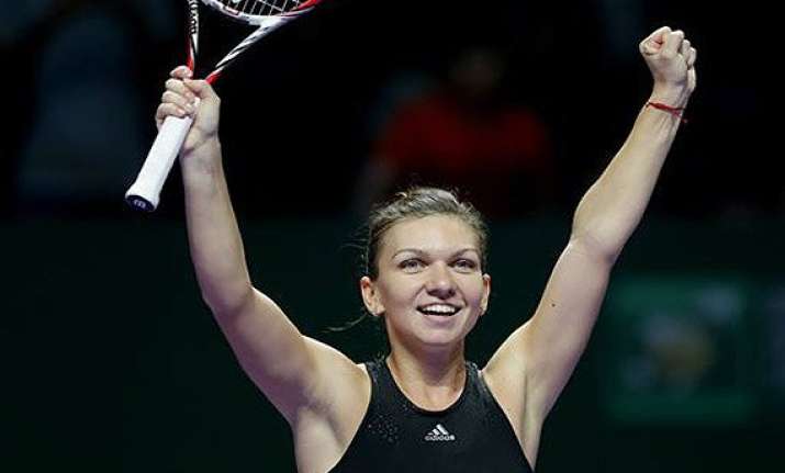 wta finals simona halep routs serena williams