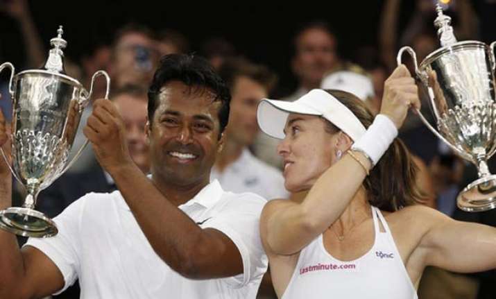 pm modi congratulates leander paes martina hingis on