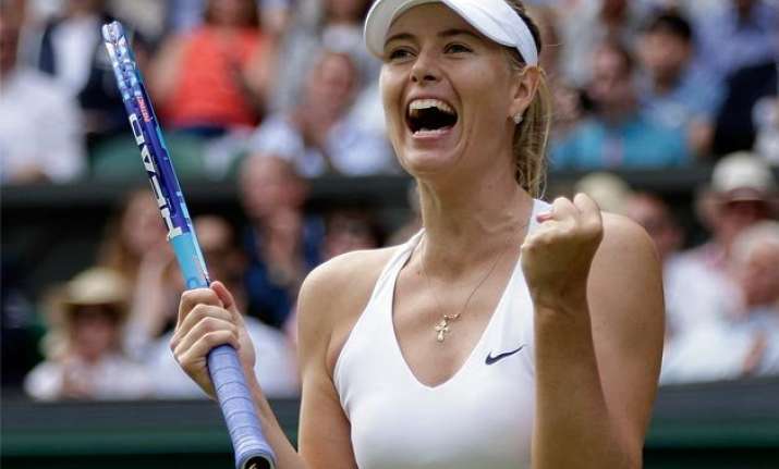 maria sharapova subdues vandeweghe to reach wimbledon