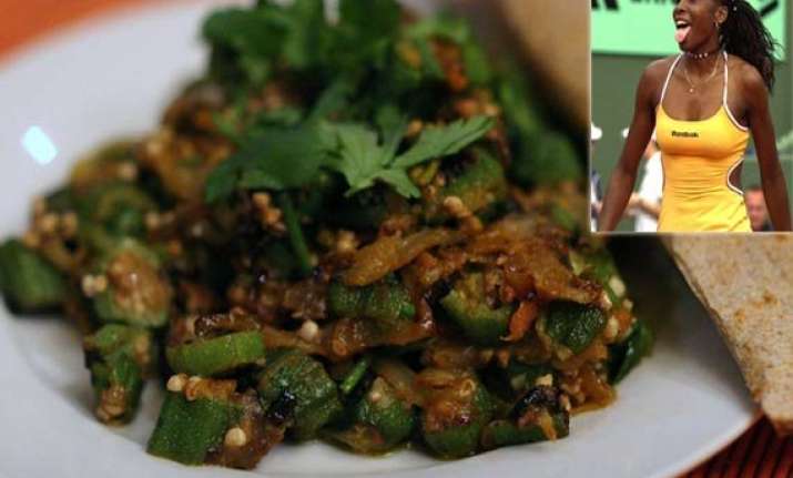 bhindi masala is venus williams favourite indian food
